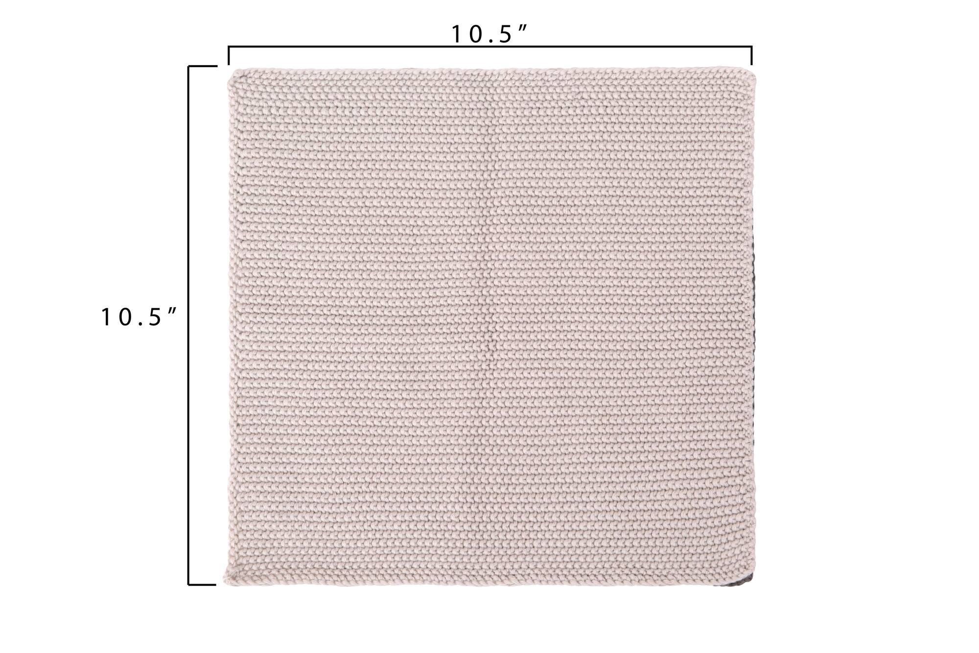 Hello Honey® Gray & Charcoal Square Cotton Knit Dish Cloth Set